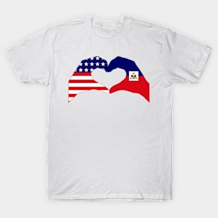 We Heart USA & Haiti Patriot Flag Series T-Shirt